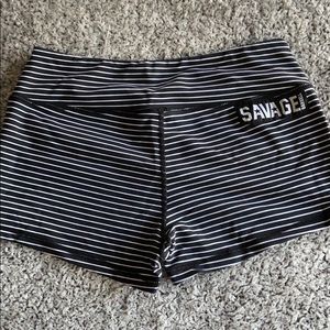 Savage barbell booty shorts